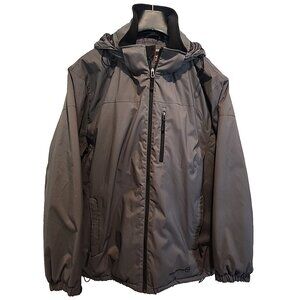 FREE COUNTRY mens XXL water wind resistant ripstop jacket coat with hood